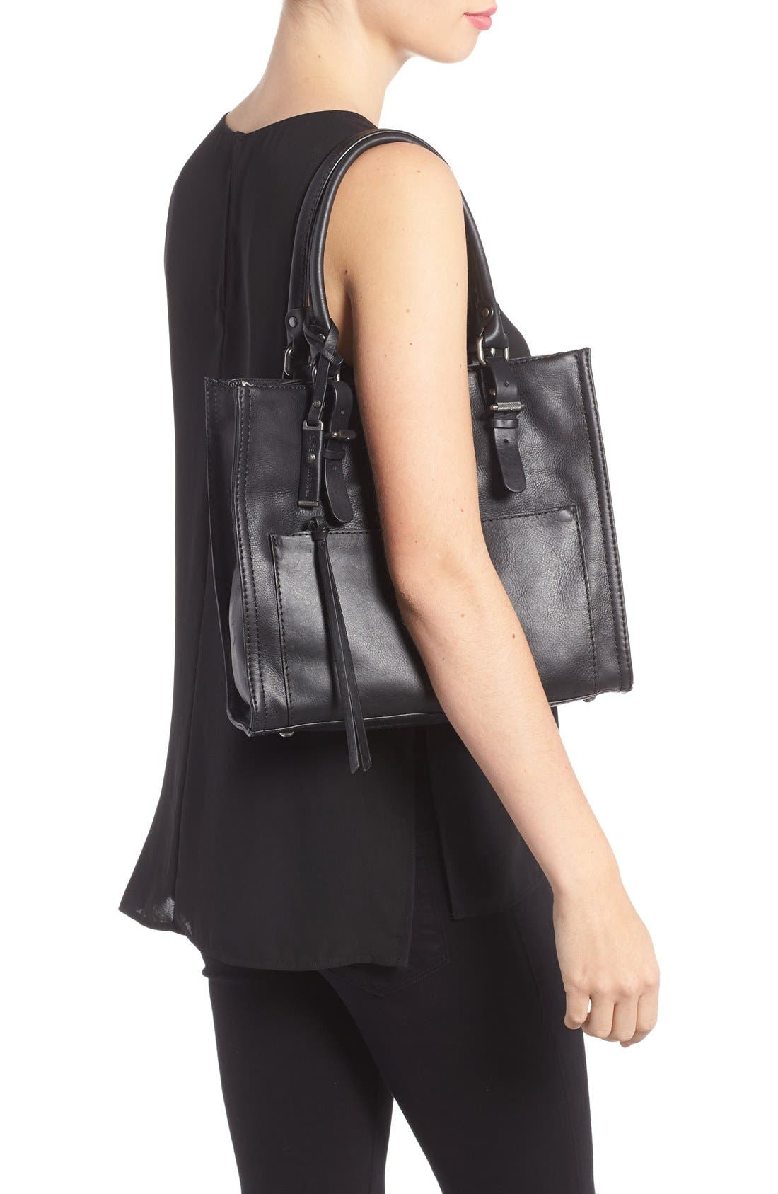 Treasure & Bond Treasure&Bond Utility Leather Satchel, Alternate, color, 