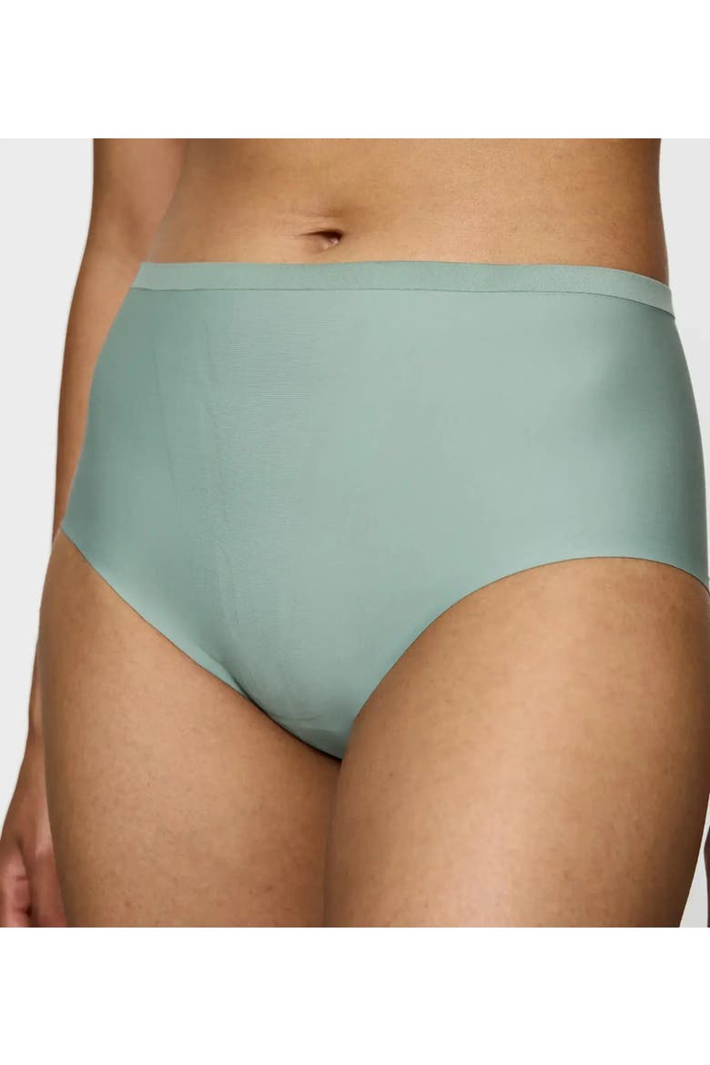 Shape Smart High-Waisted Shaping Brief, Alternate, color, Toasted Almond