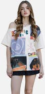 AELFRIC EDEN Dachshund Collage Off-the-Shoulder Tee