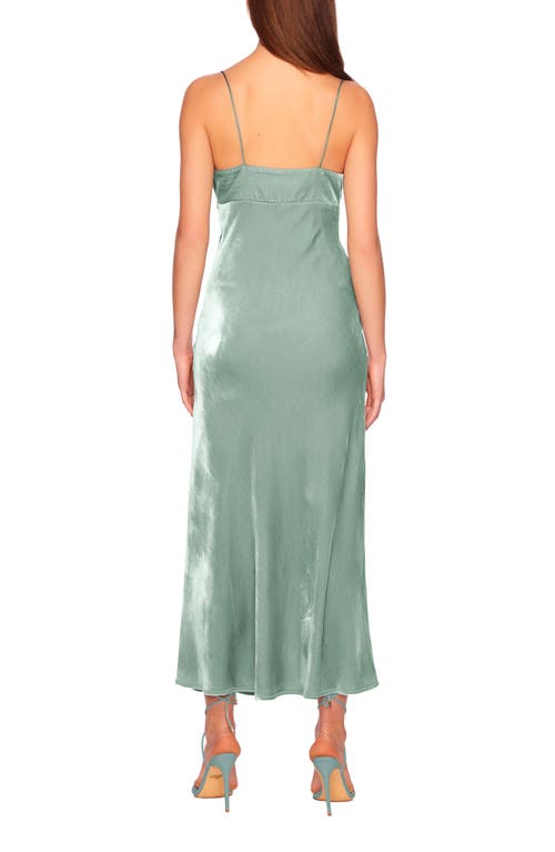 Susana Monaco Velvet Slipdress In Celadon