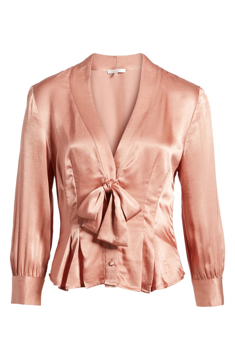 WAYF Errol Bow Blouse, Alternate, color, 