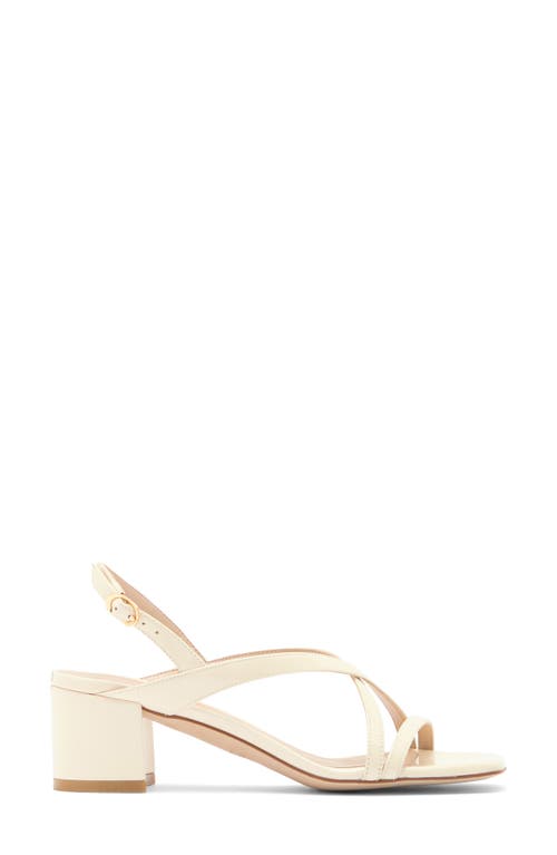 Stuart Weitzman Oasis 50 Block Heel Sandal In Seashell