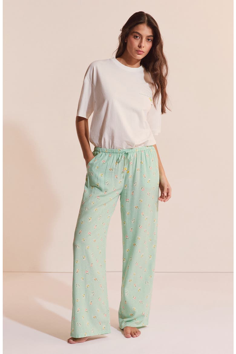 Baya Fruit Print Sleep Pants, Alternate, color, NILE GREEN