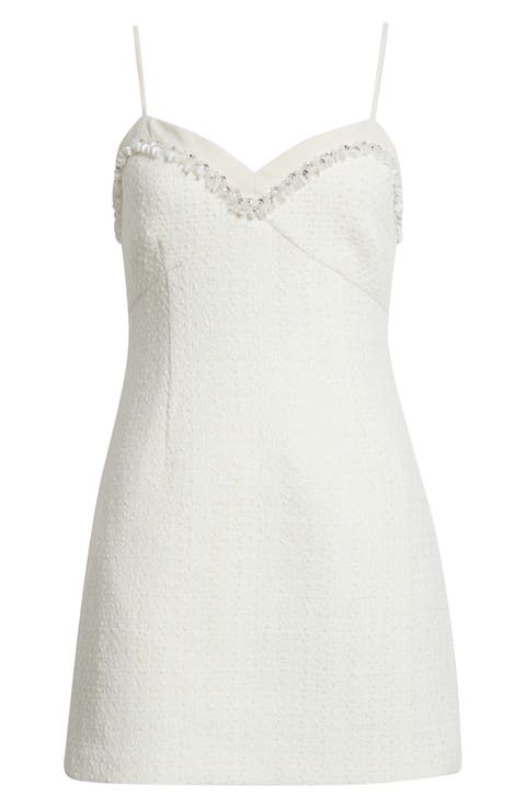 Sue Sequin Tweed Sleeveless Minidress