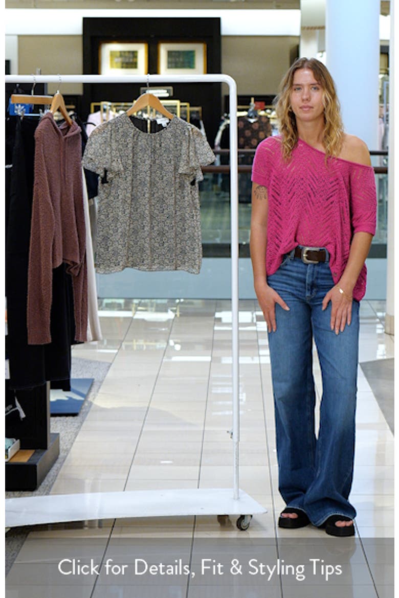 Floral Flutter Sleeve Top video