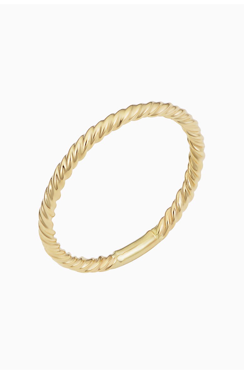 Oradina 14K Yellow Gold Stackable Dawn Ring, Main, color, Yellow Gold
