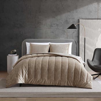 Banks Metallic Velvet Comforter Set