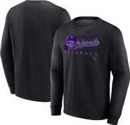 FANATICS Men's Fanatics Black Colorado Rockies Focus Fleece Pullover Sweatshirt