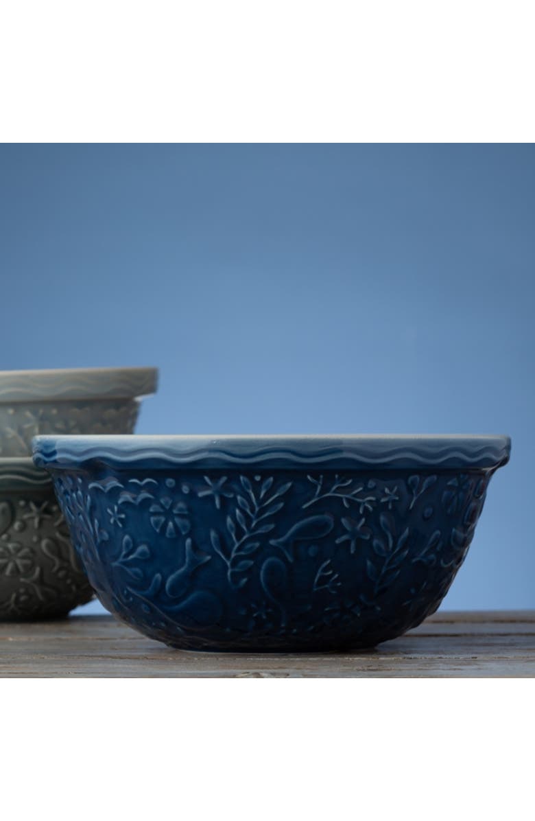 MASON CASH Nautical Collection Boat Size 12 Mixing Bowl, 4.25 Quart, Alternate, color, Blue