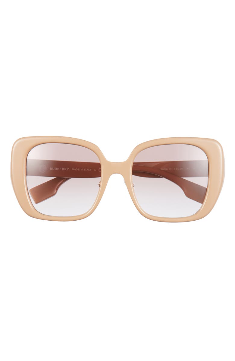 Burberry 54mm Cat Eye Sunglasses, Main, color, Beige
