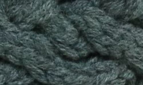 Portolano Cable Knit Merino Wool Infinity Scarf In Green