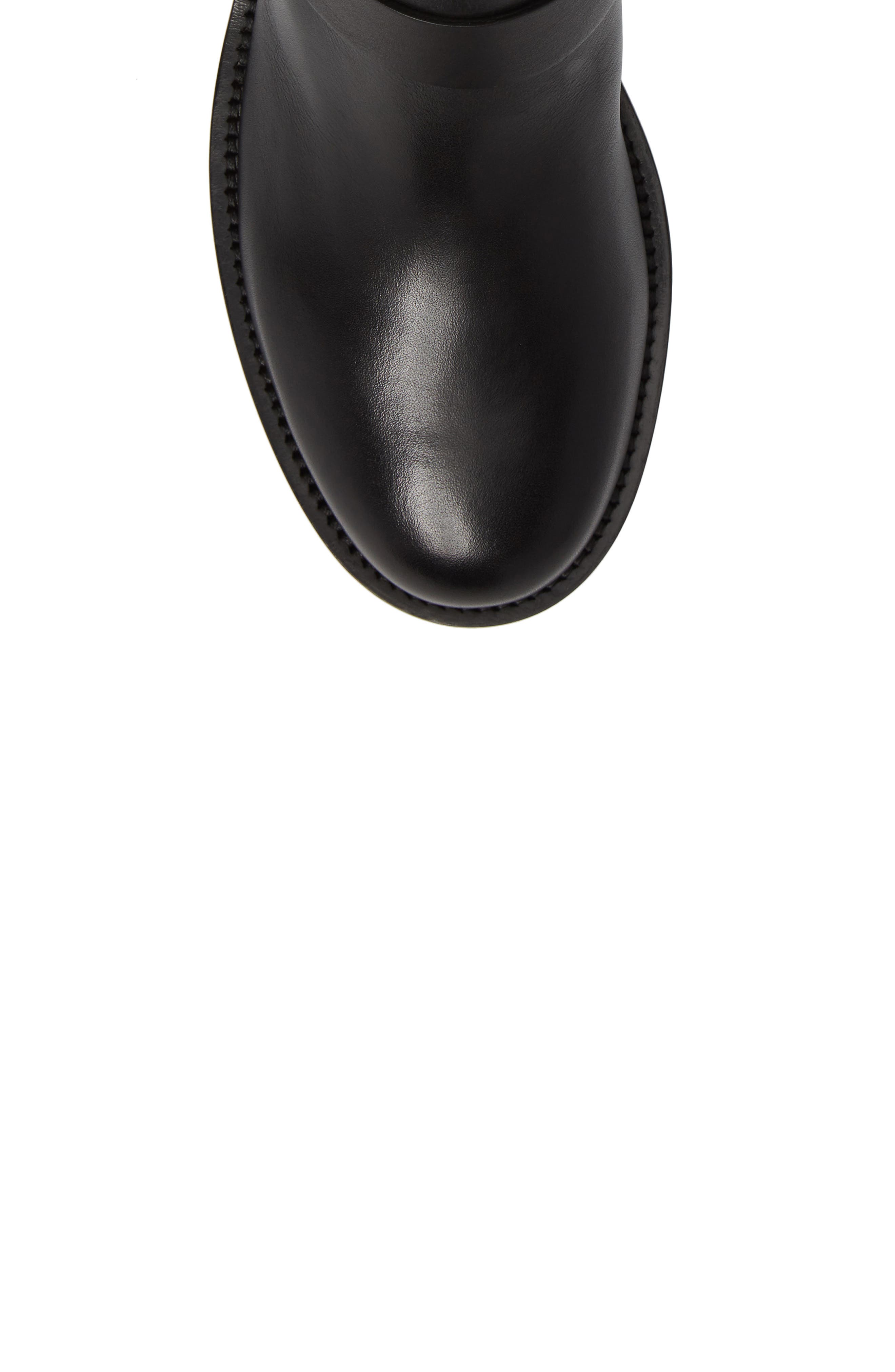 Rockstud Quilted Harness Bootie, Alternate, color, BLACK