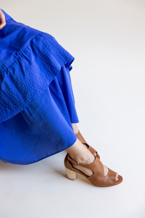 Fortress Victoria Naya Open Toe Pump In Caramel