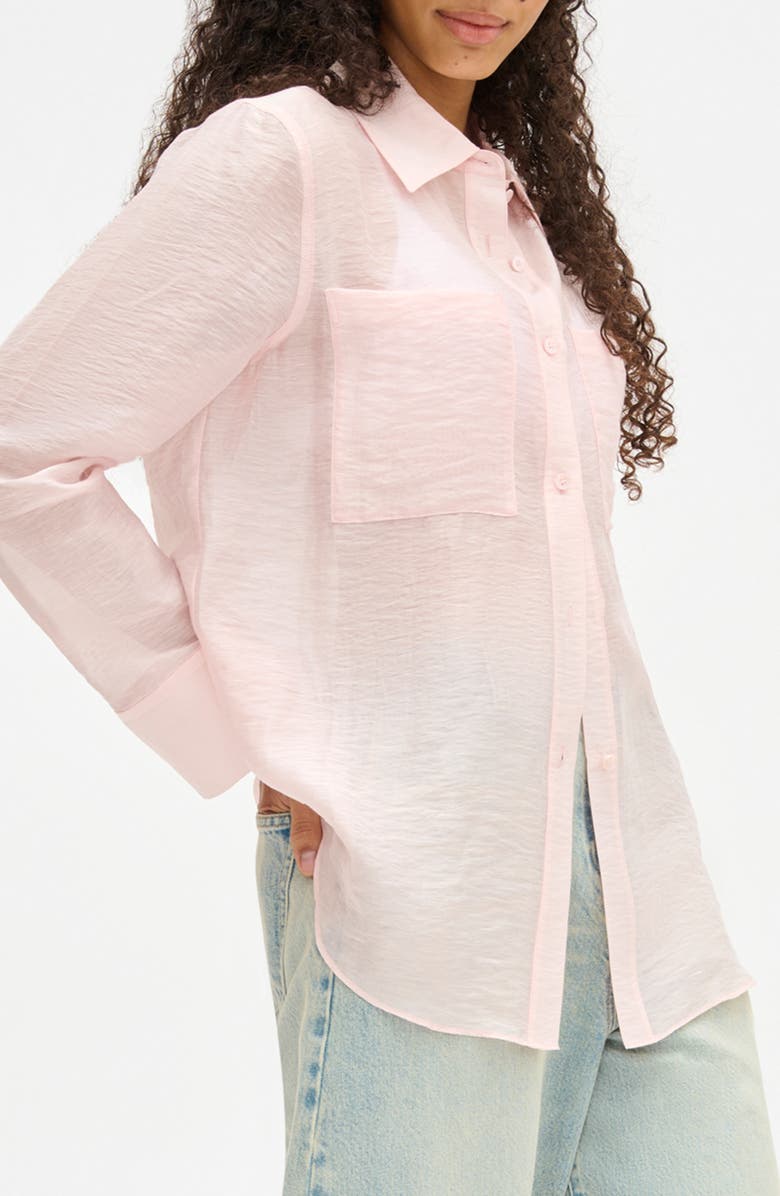 ALIGNE Cher Crinkle Shirt, Alternate, color, Pink