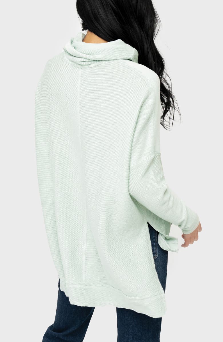 GIBSONLOOK Turtleneck High-Low Tunic, Alternate, color, Pale Aqua