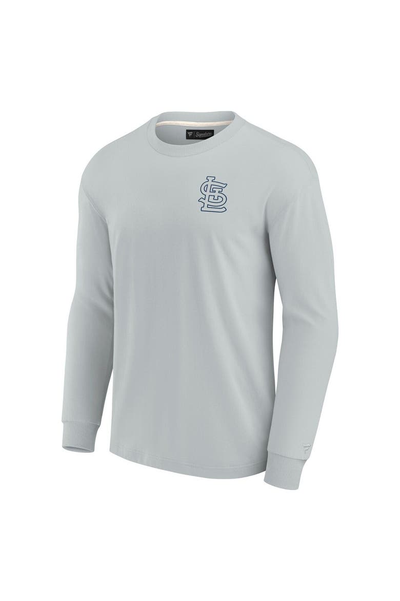 Unisex Fanatics Signature Gray St. Louis Cardinals Elements Super Soft Long Sleeve T-Shirt, Alternate, color, Gray