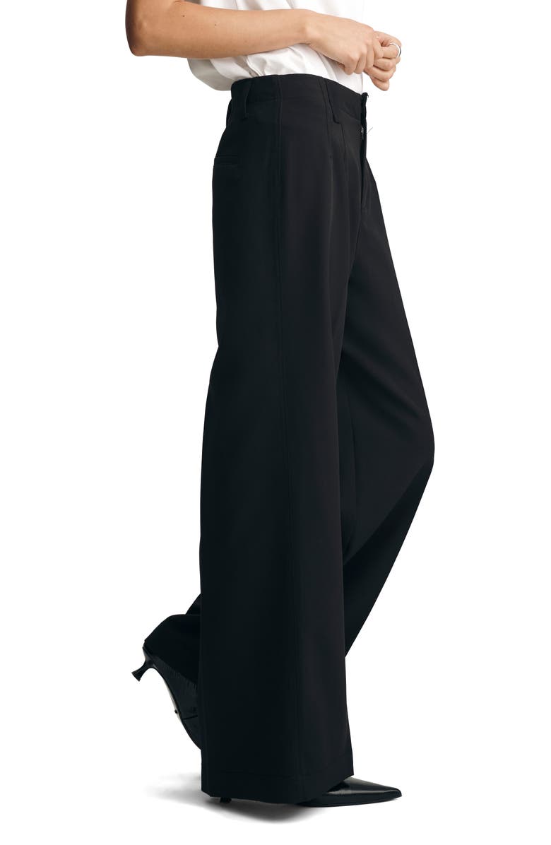 Mavi Jeans High Waist Wide Leg Pants, Alternate, color, Black