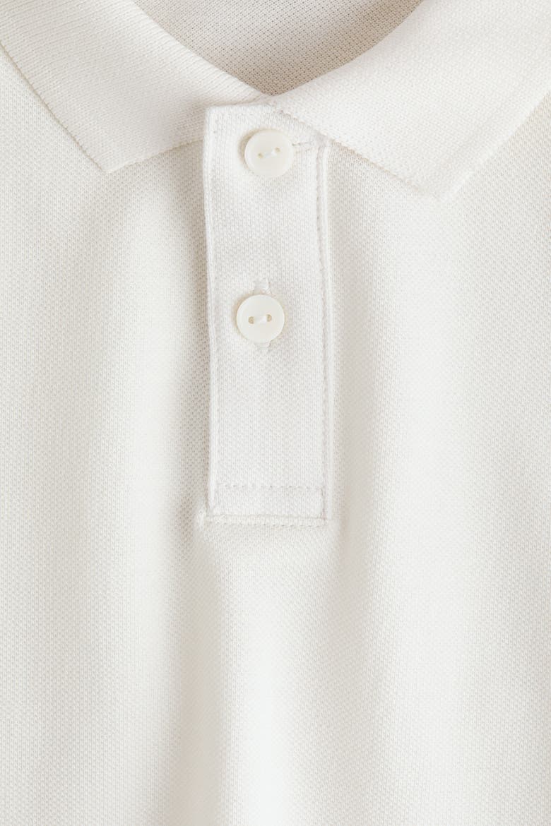 Cotton Piqué Polo Shirt, Alternate, color, White