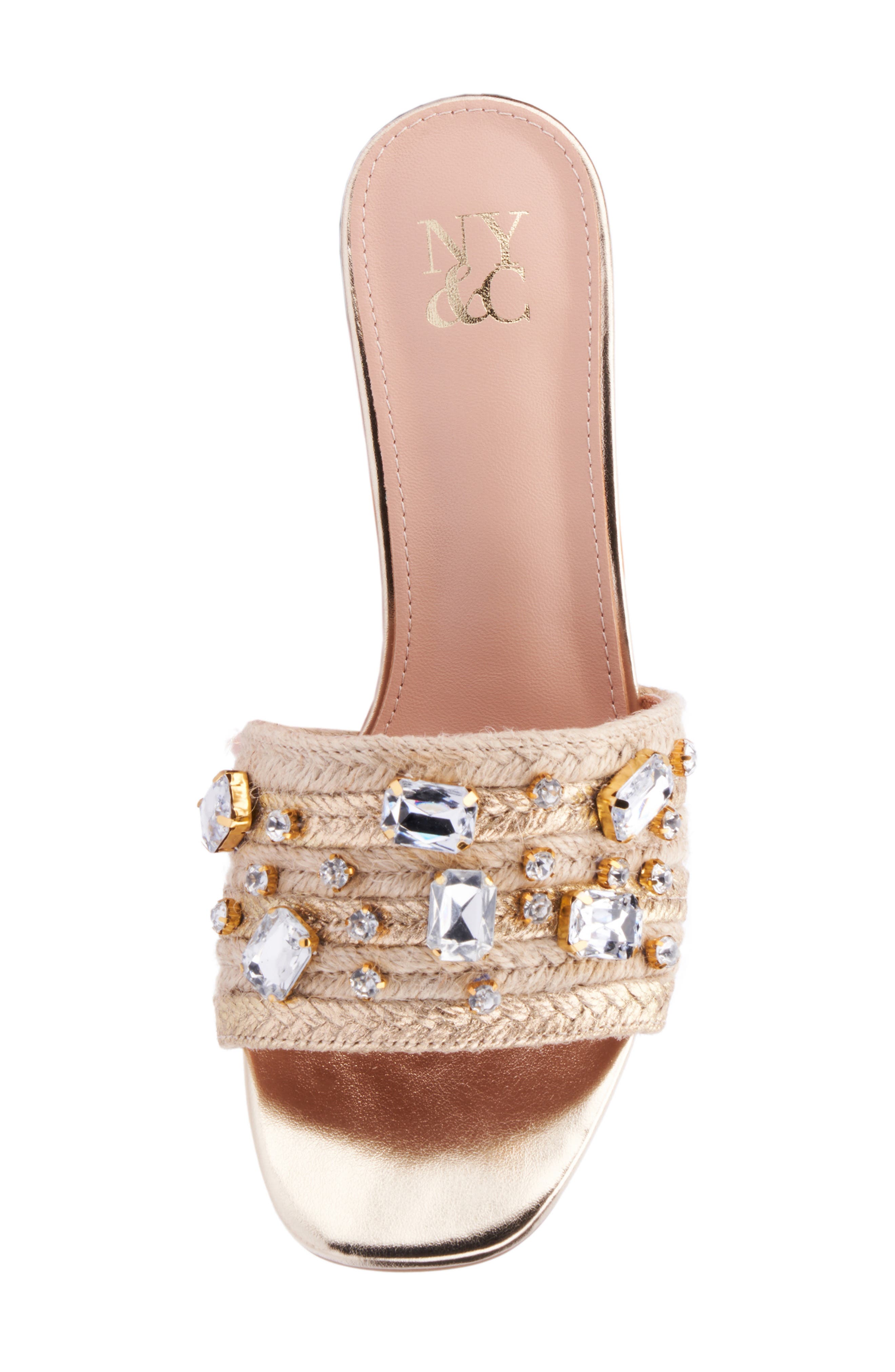 NEW YORK AND COMPANY Raquelle Heeled Sandal, Alternate, color, Natural