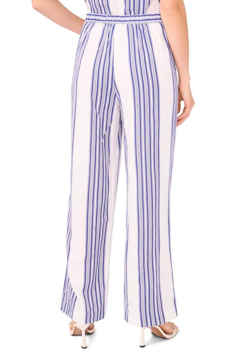 Halogen<sup>®</sup> Stripe Linen Blend Wide Leg Pants, Alternate, color, Blue Depths