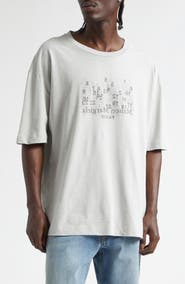 Maison Margiela Numerical Logo Embroidered Graphic T-Shirt
