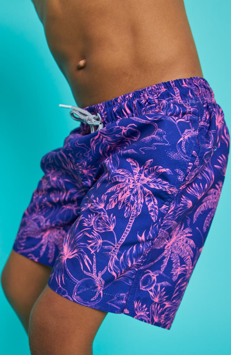 Boardies Kids' Palm Tree Print Swim Trunks, Alternate, color, 