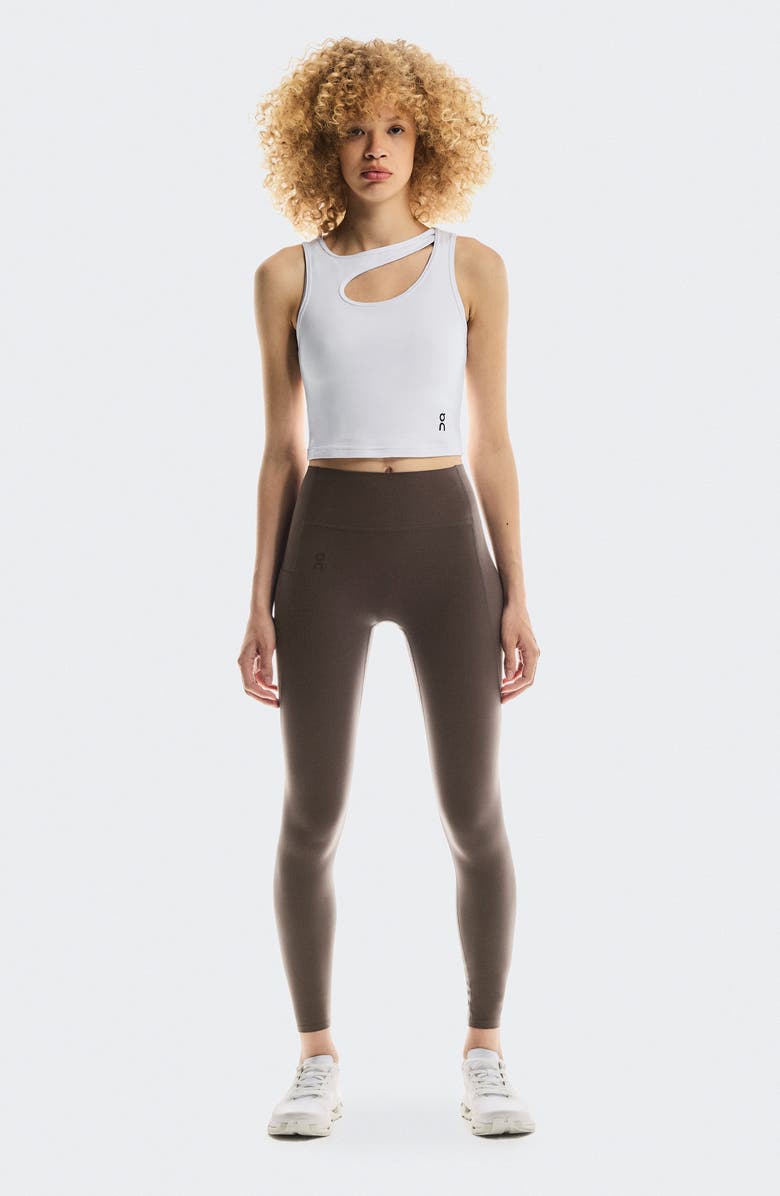 On Studio Crop Leggings, Alternate, color, Pebble