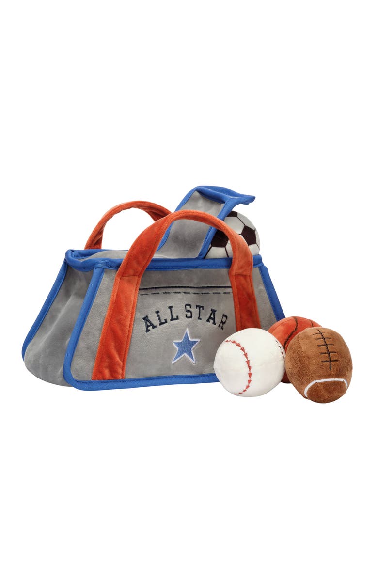 Baby Sports Interactive Plush Toy Set - Football/Basketball/Baseball, Alternate, color, Blue