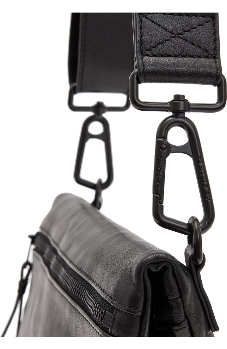 AllSaints Leather Crossbody Bag, Alternate, color,