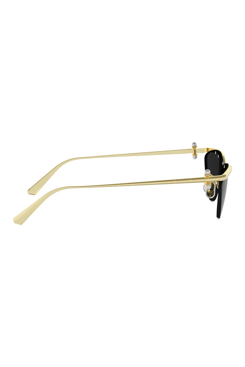 'DiorTribales B2U 61mm Cat Eye Sunglasses, Alternate, color, SHINY GOLD DH / SMOKE