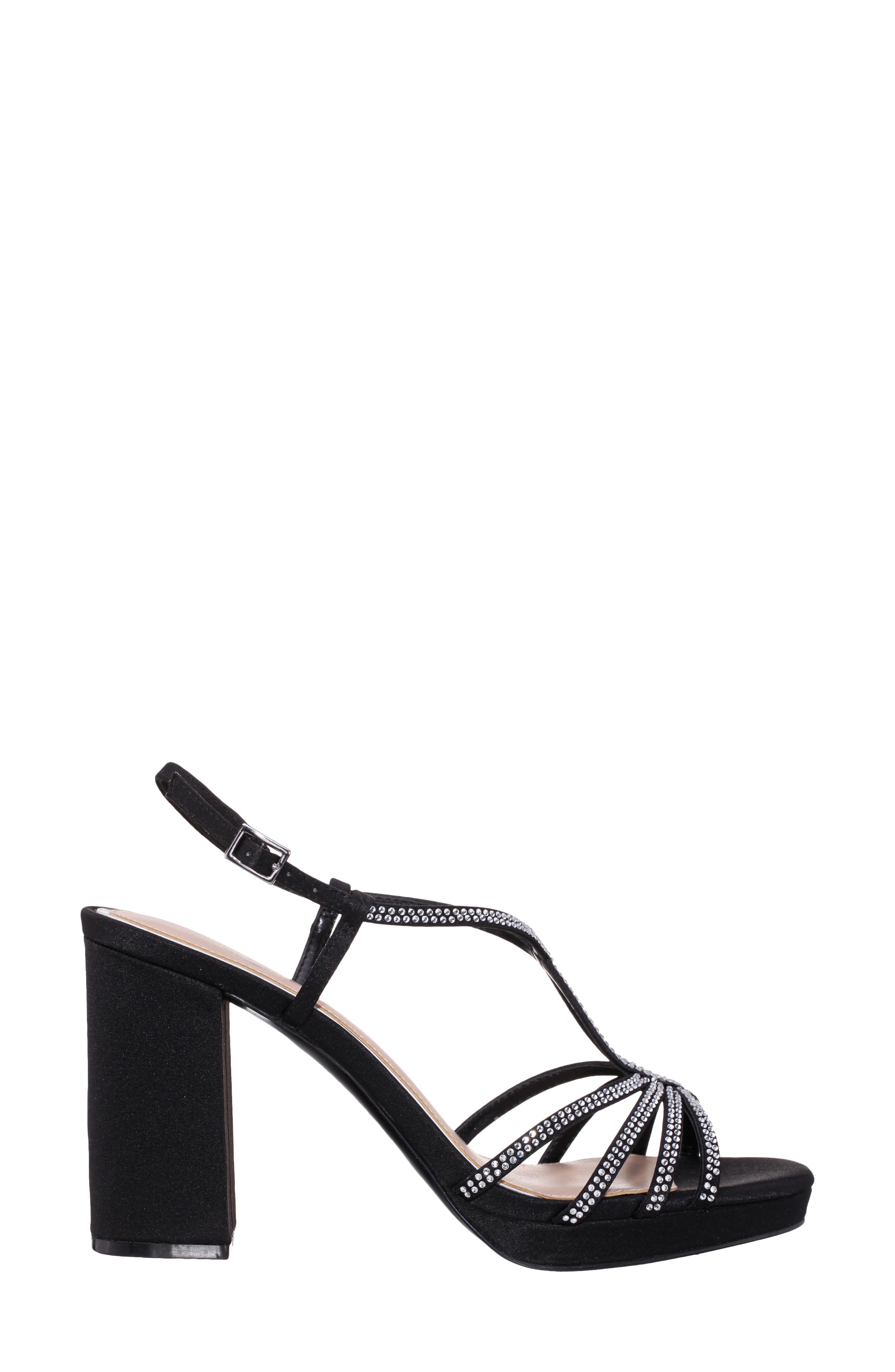 Nina Summer Slingback Platform Sandal, Alternate, color, Black