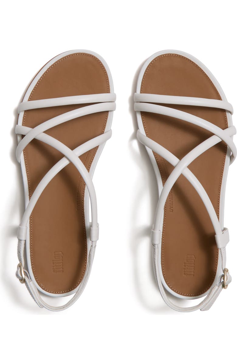 FitFlop Gracie Leather Strappy Sandals, Alternate, color, Urban White