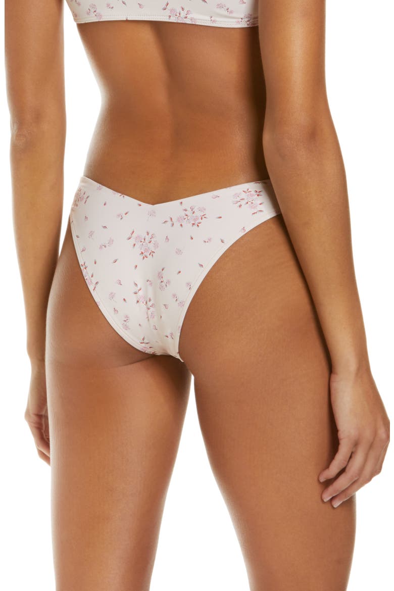 Enzo Floral Bikini Bottoms, Alternate, color, SWEET ROSE