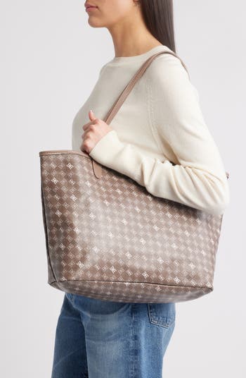 Medium Harper Monogram Shopper Tote