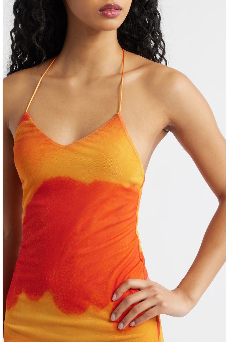 Balita Mesh Maxi Dress, Alternate, color, PEACH