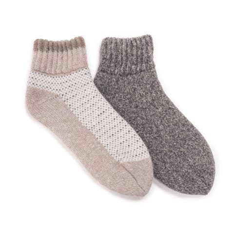 Women's 2 Pair Pack Heat Retainer Mini Crew Socks