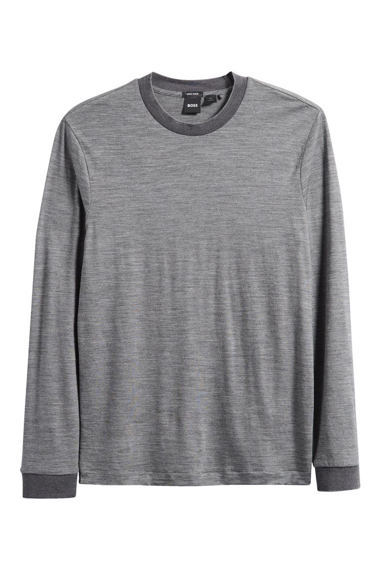 Talley 110 Wool Long Sleeve Pullover, Alternate, color, MEDIUM GREY