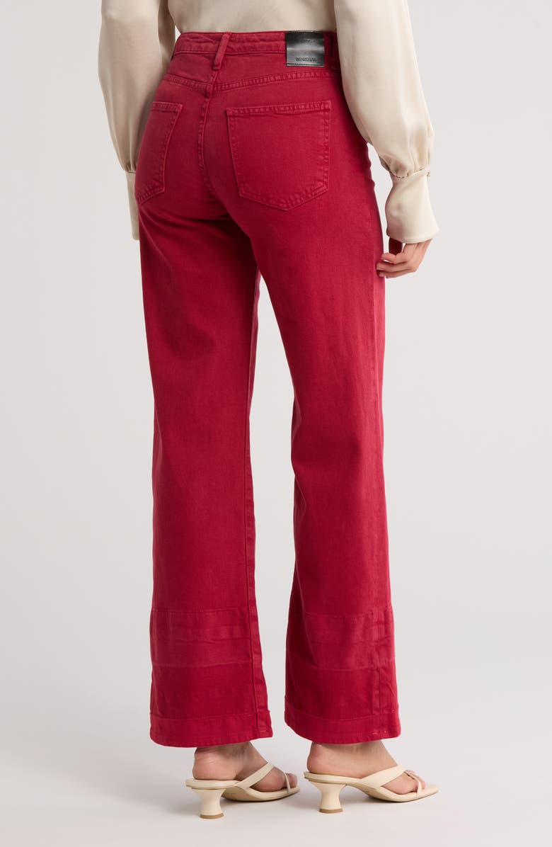 Simkhai Jude Straight Leg Jeans, Alternate, color, Cherry