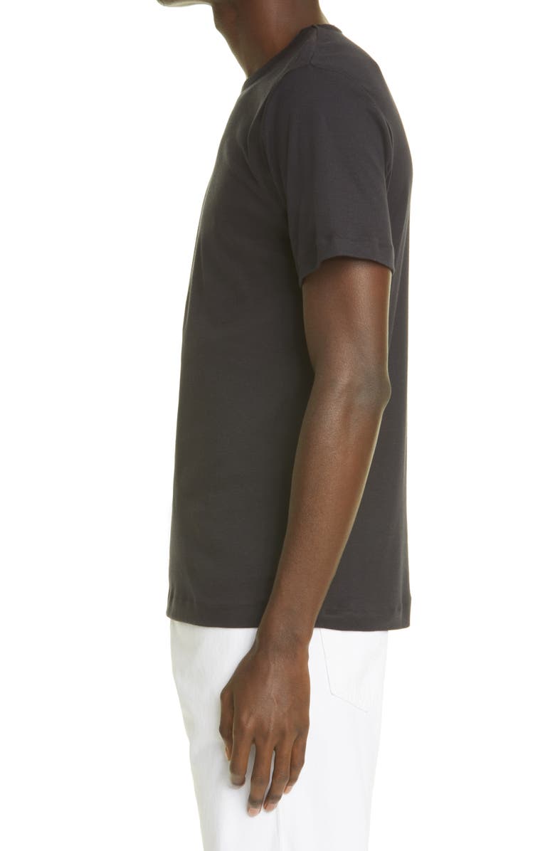 Sunspel Sea Island Cotton T-Shirt, Alternate, color, Black