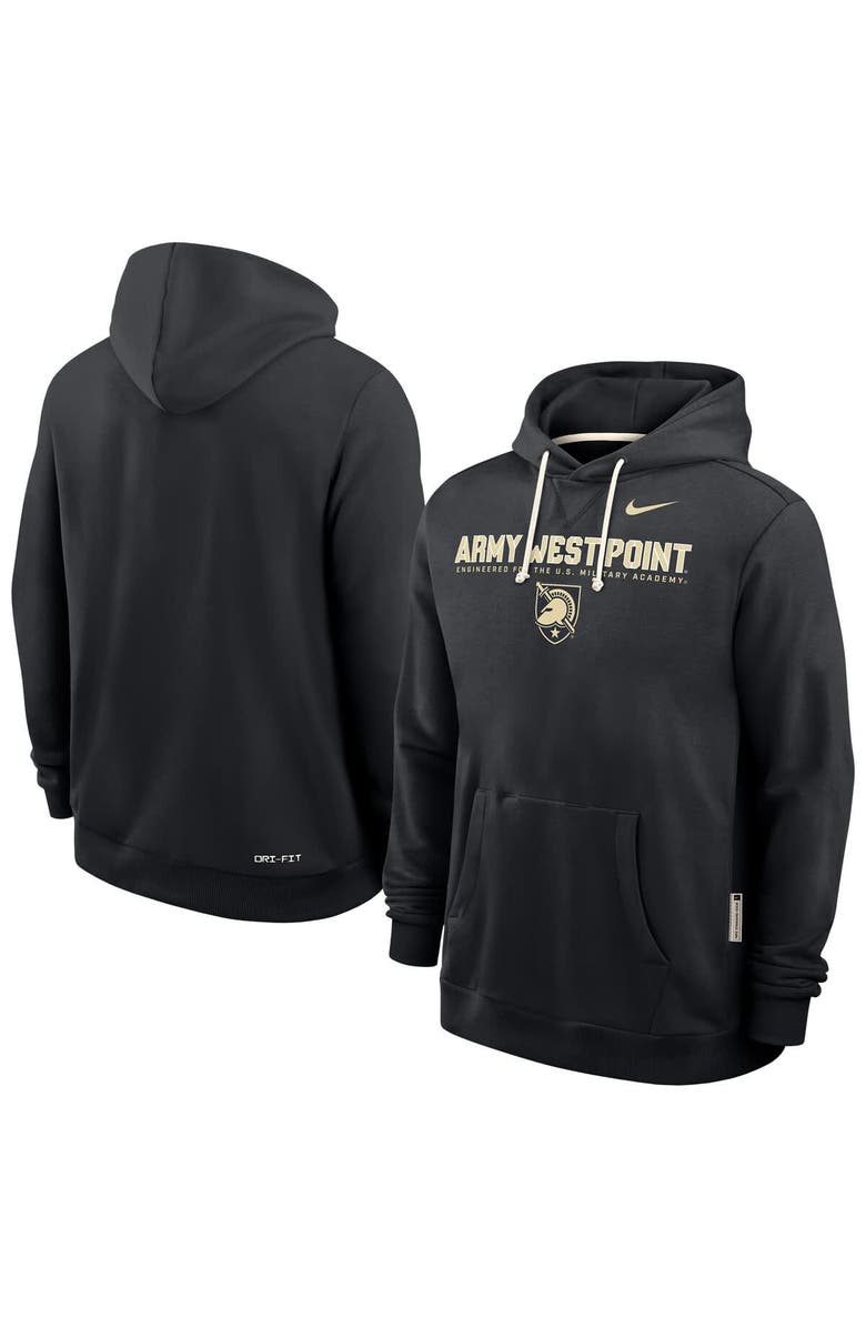 Nike Men's Nike Black Army Black Knights 2025 Sideline Standard Issue Dri-FIT Hoodie, Alternate, color, Black