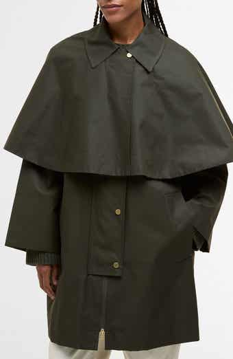Fia Water Resistant Caped Twill Jacket