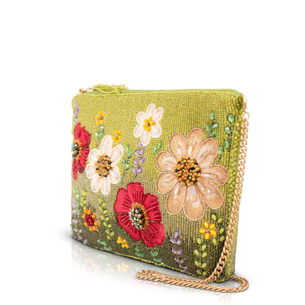 Mary Frances Accessories Day In The Park Crossbody Handbag, Alternate, color, Green