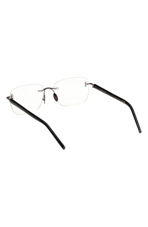 Tom Ford 56mm Rectangular Optical Glasses In Neutral