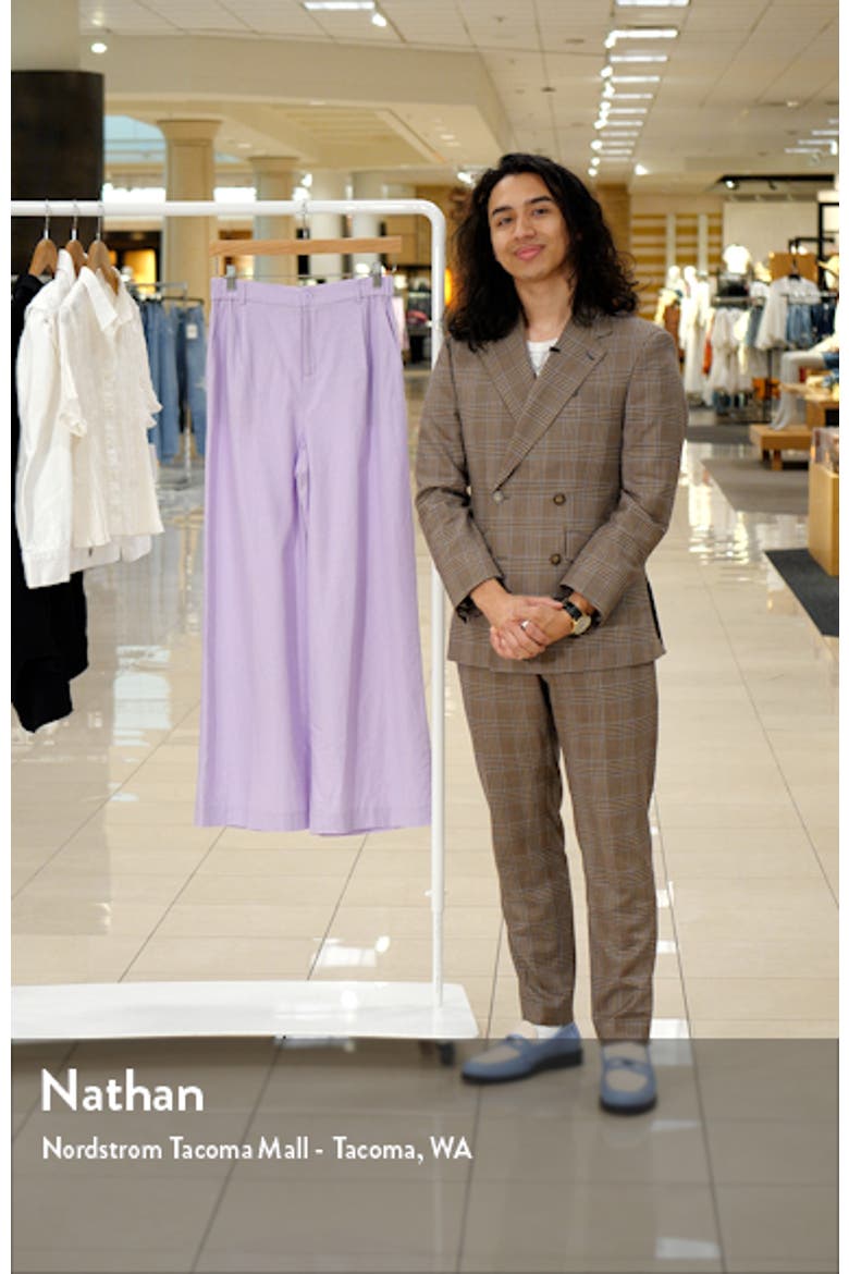 Wide Leg Linen Blend Pants video