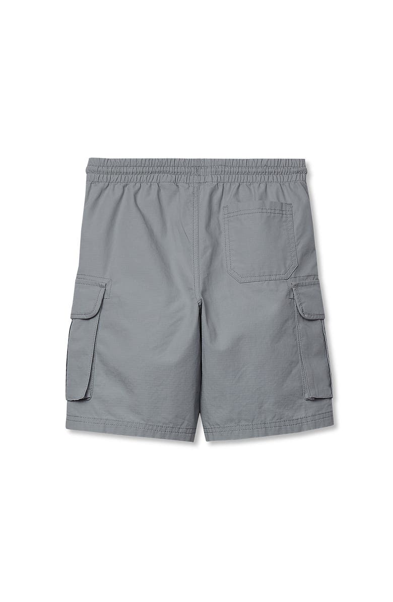 Lands' End Boys Stretch Canvas Utility Cargo Shorts, Alternate, color, Cool Gray