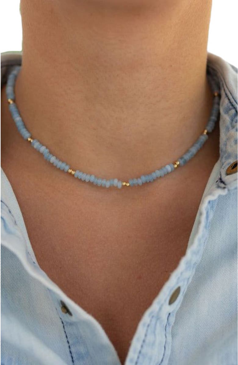 Erin McDermott Jewelry Mint Mojito Gemstone Necklace, Alternate, color, Blue-Green