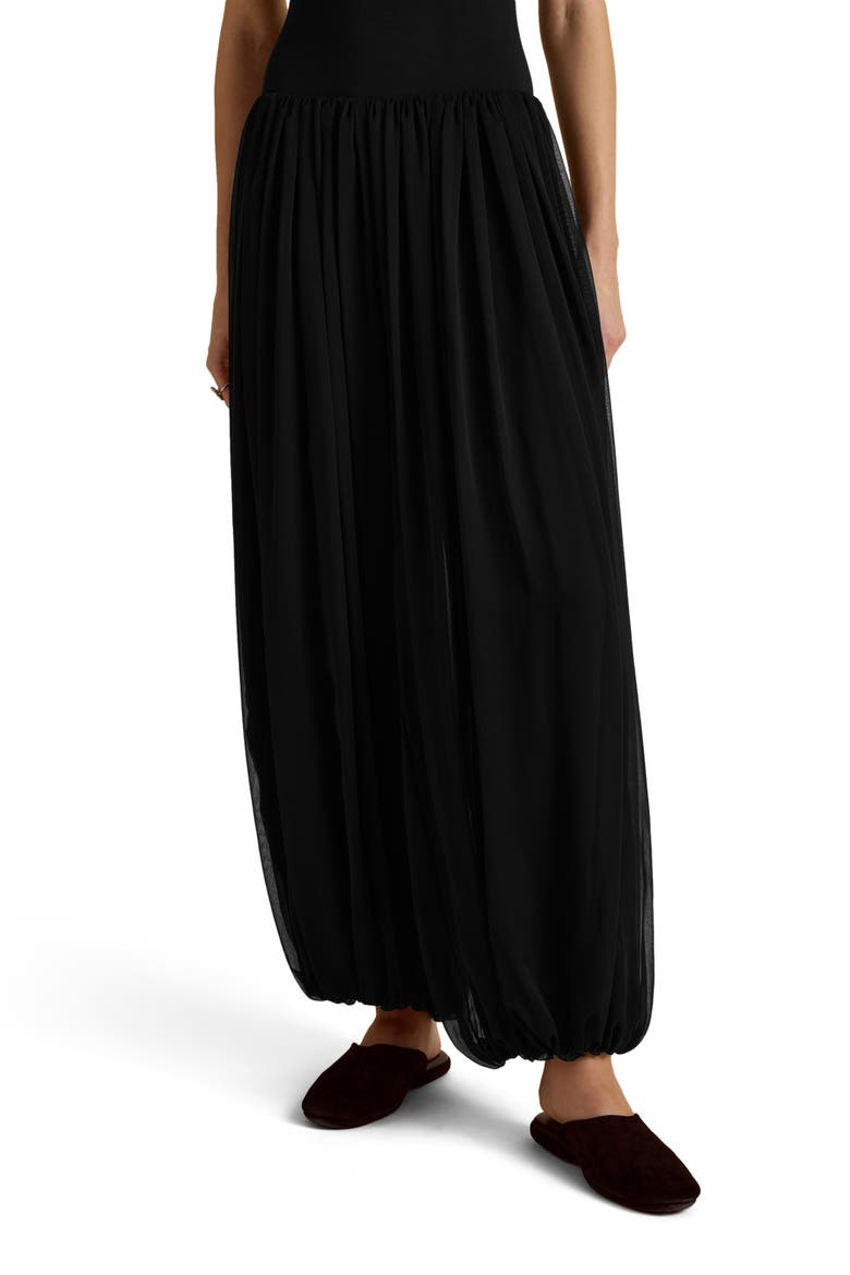 Draped Cocoon Pant, Alternate, color, Black