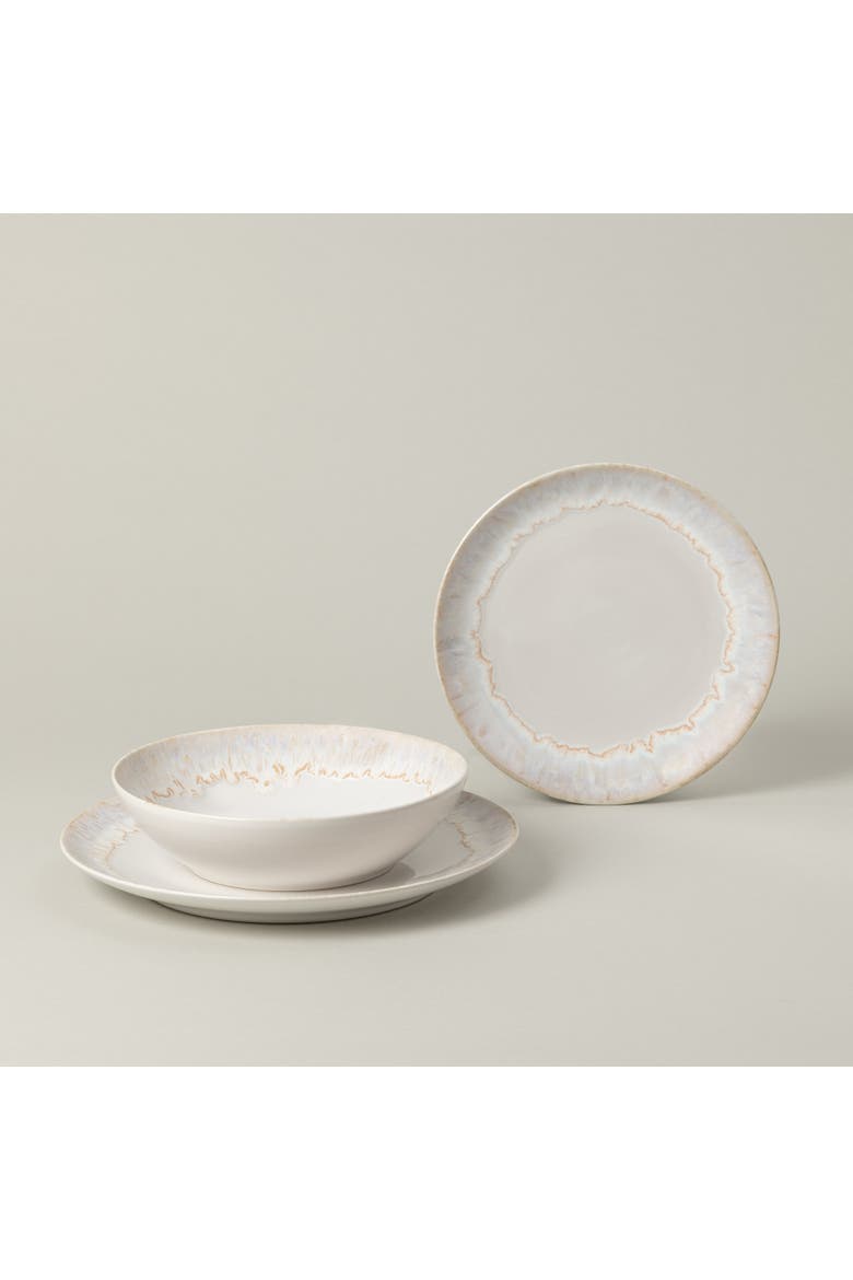 Taormina 12-pc place setting w/ pasta bowl, Alternate, color, White