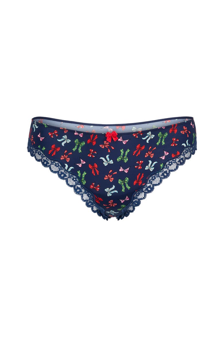 Nare Thong Panties, Alternate, color, Novelty blue