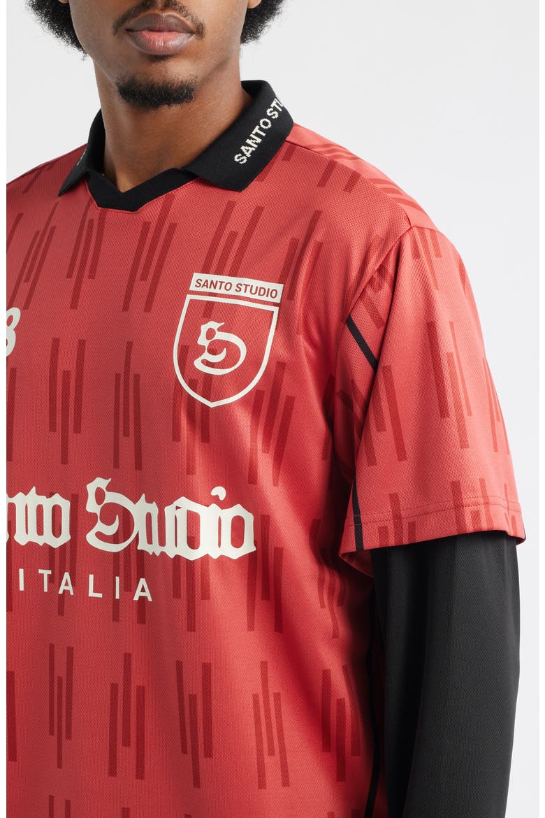 Crest Layered Club Jersey, Alternate, color, RED